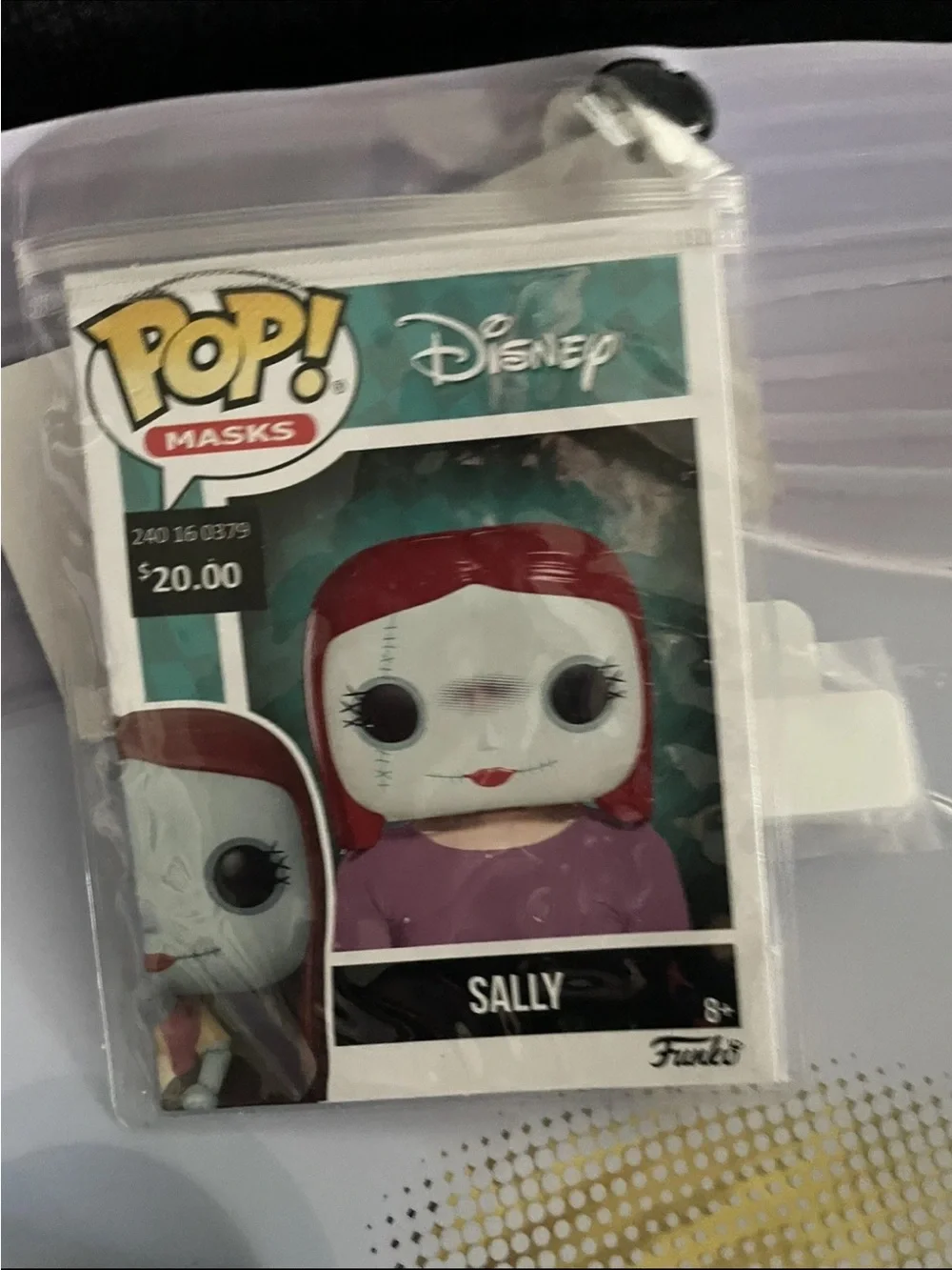 Sally Funko Pop Half Mask & dress Costume  NEW Nightmare before Christmas7/8